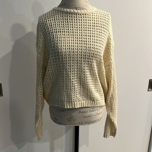 Cream knit sweater